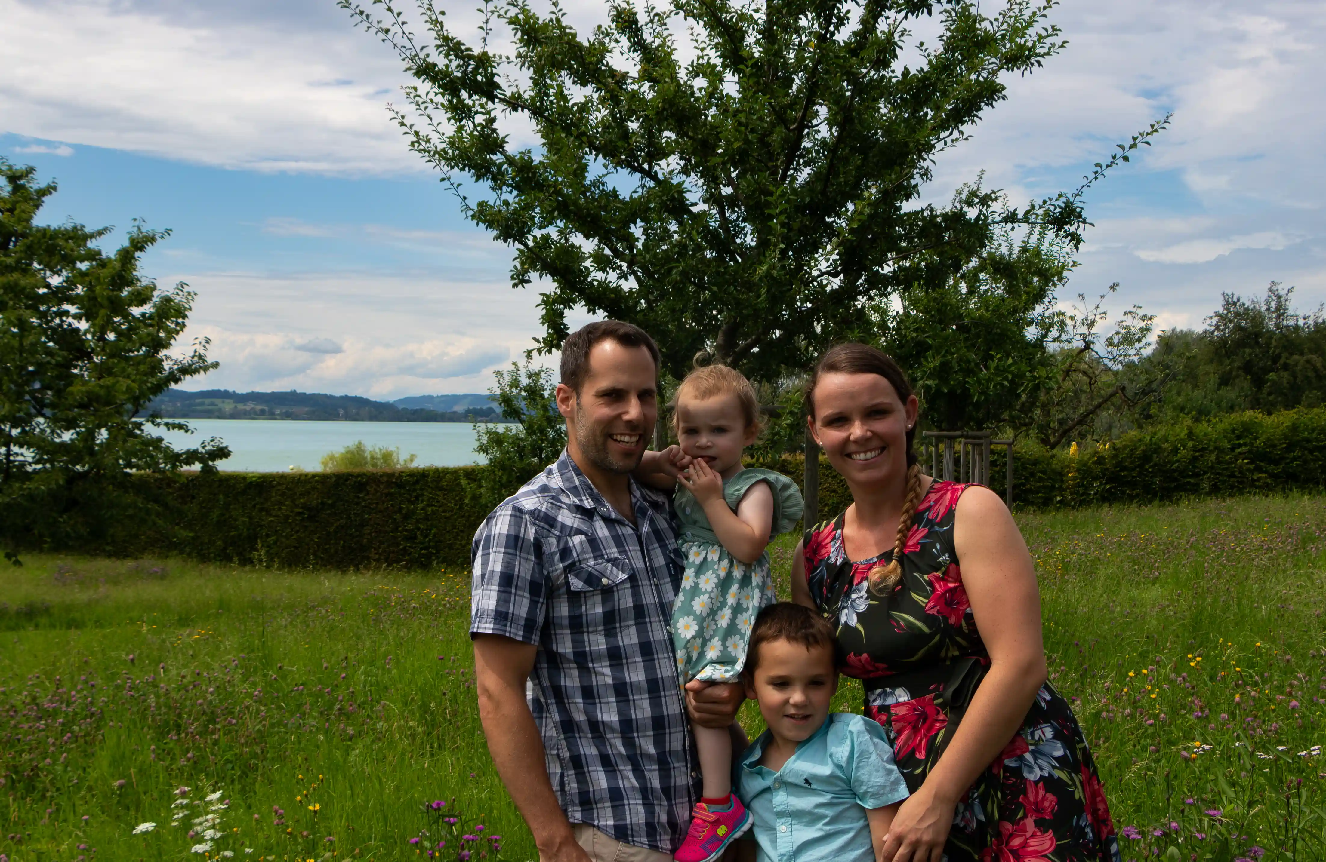 Fotografin Corinne Segenreich mit Ihrer Familie